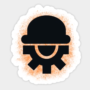 Clockwork Orange Splatter Sticker